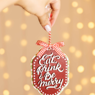 Enfeite Eat Drink & Be Merry