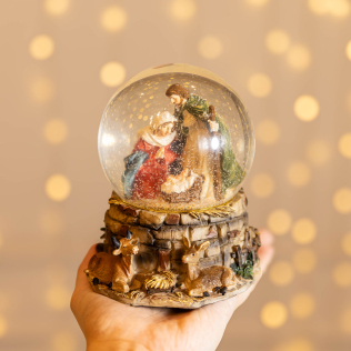 Globo de Neve Família Sagrada 