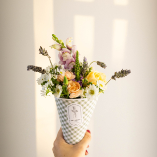Cone Floral PP - Dia das Mães