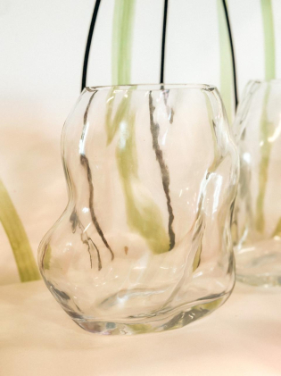 Vaso de Vidro Orgânico 