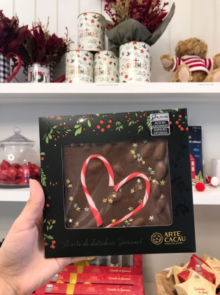 Chocolate Cartao Postal Natal