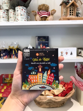 Biscoito Crocante de Chocolate Branco - Vila de Natal