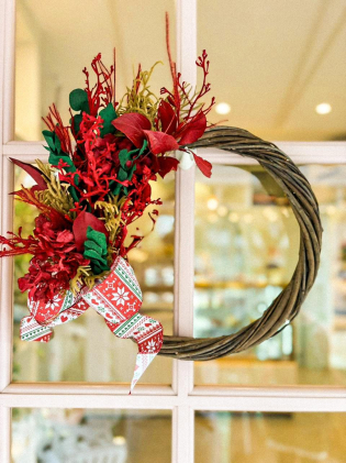 Guirlanda com Flores Desidratadas G