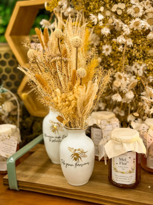 Vaso Porcelanda Abelhinhas G