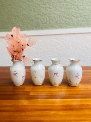Vaso de porcelana floral