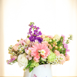 Vaso de Porcelana Florido