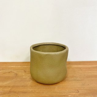 Cachepot organico P verde oliva
